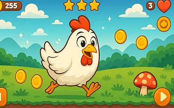 Third happy chicken in the game
